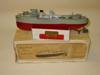 A Grenville Destroyer clockwork grey with red lower hull 12