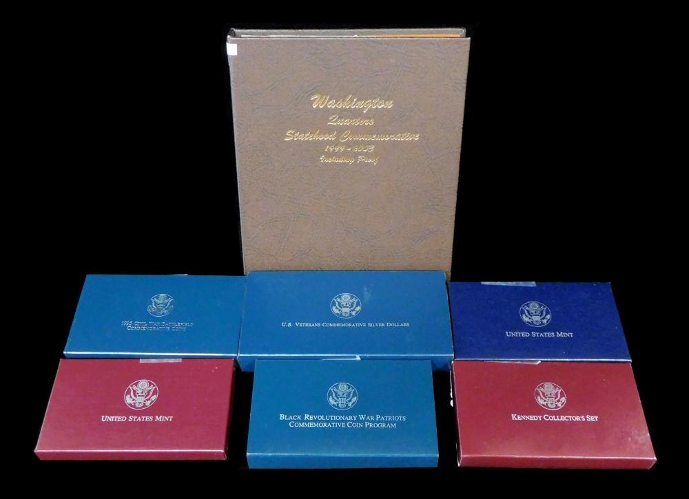 COINS LOT OF MULTI COIN US COMMEMORATIVE SETS INCLUDING ELEVEN