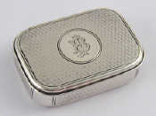 A very fine Victorian silver vesta case the rectangular case