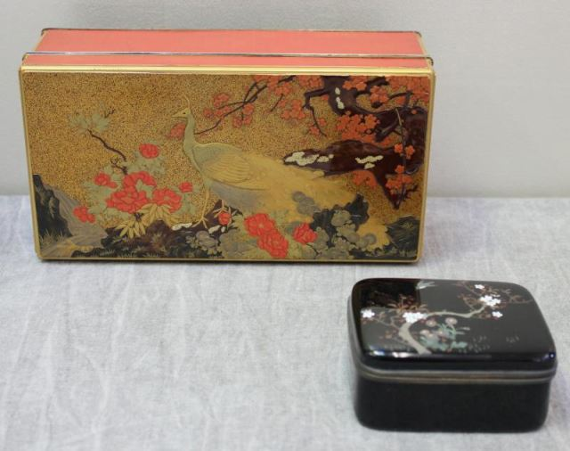 Japanese Silver Boxes Includes an extra nice vintage Japanese silver