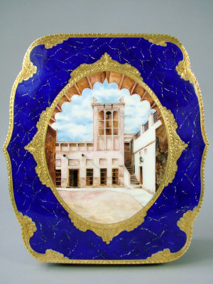 An Impressive Continental silver gilt and enamel box and cover