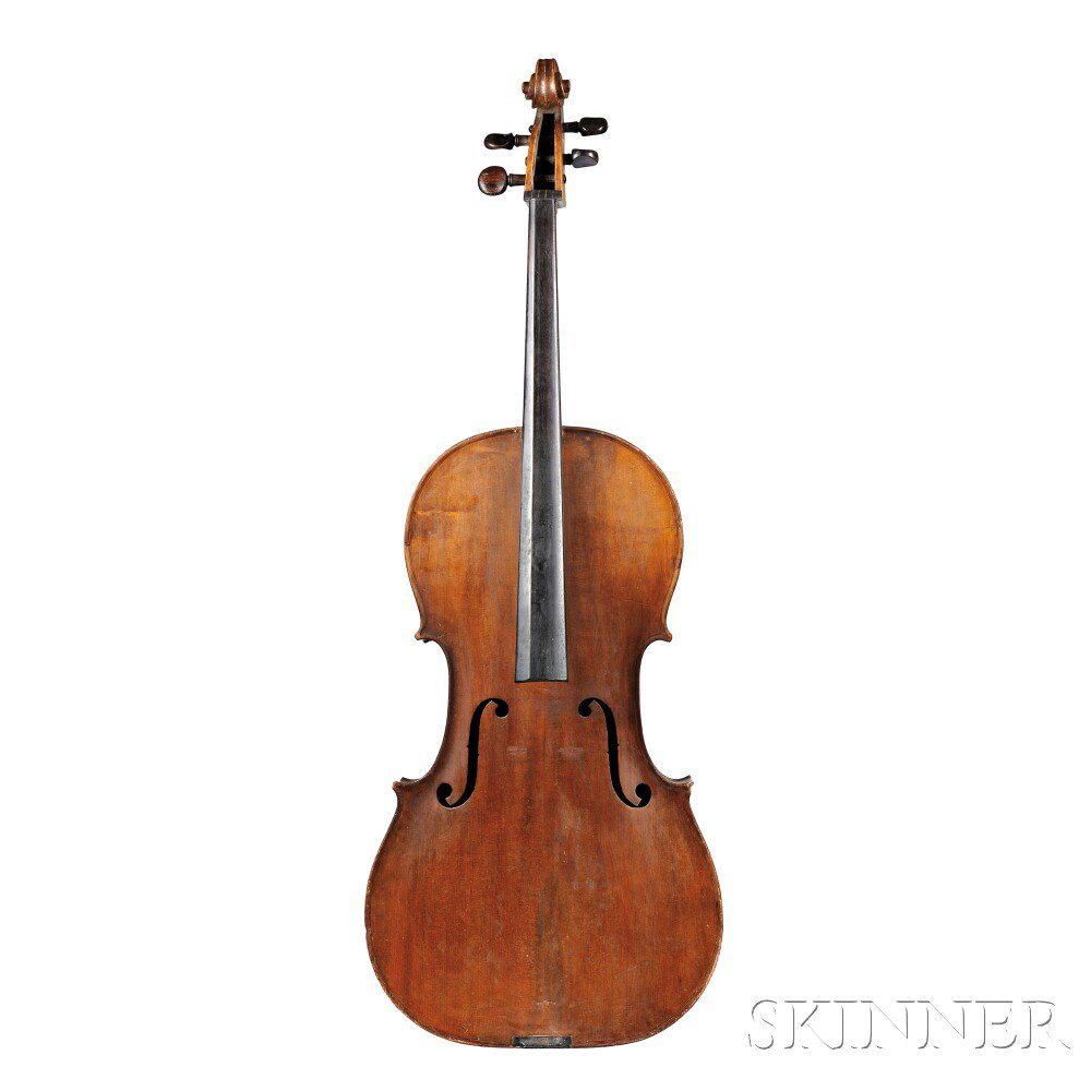 German Violoncello Jos Rudolf Lenhart Leitmeritz 1895 bearing the maker