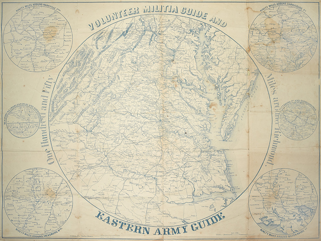 CIVIL WAR MAP Volunteer Militia Guide and Eastern Army Guide