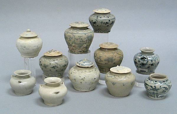 A selection of eleven jars Late 15th Early 16th Century