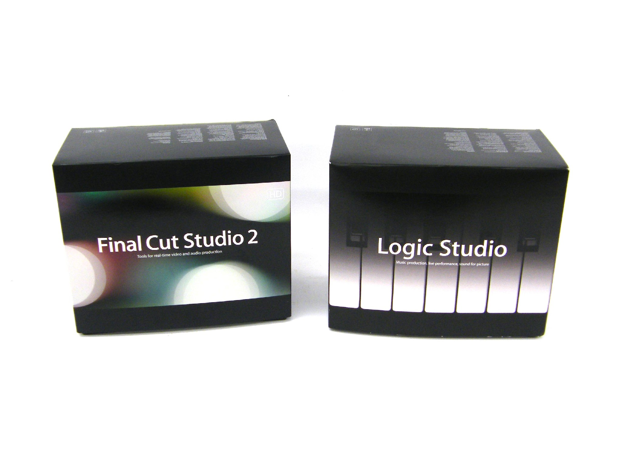 Logic Studio Music Production software boxed together with Final Cut