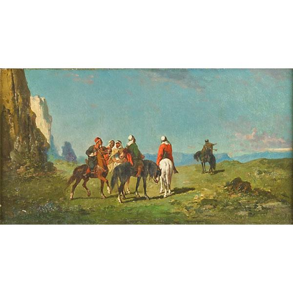 ALEXANDRE GABRIEL DECAMPS Attr French 1803 1860 Oil on canvas