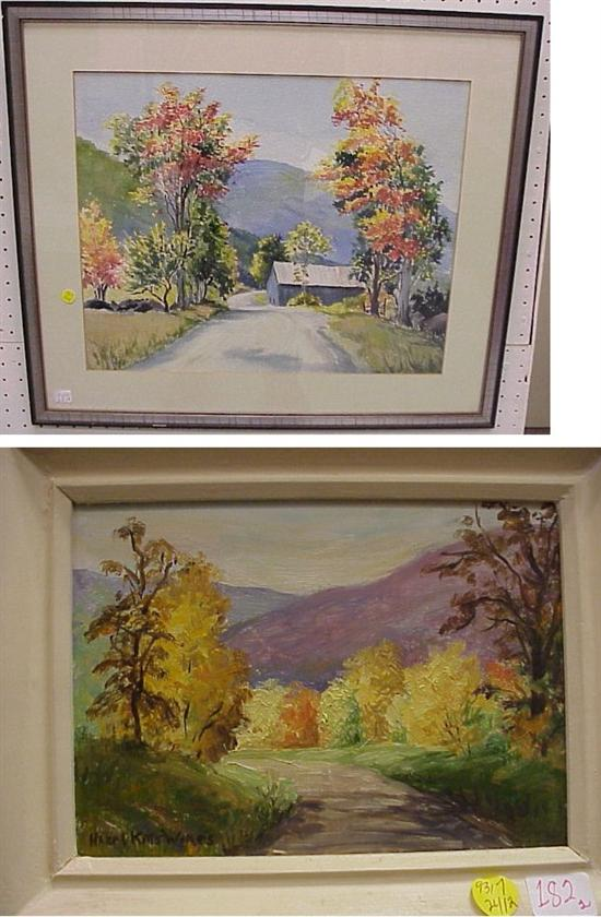 Hazel Kitts Wires American 1903 1983 two signed works both