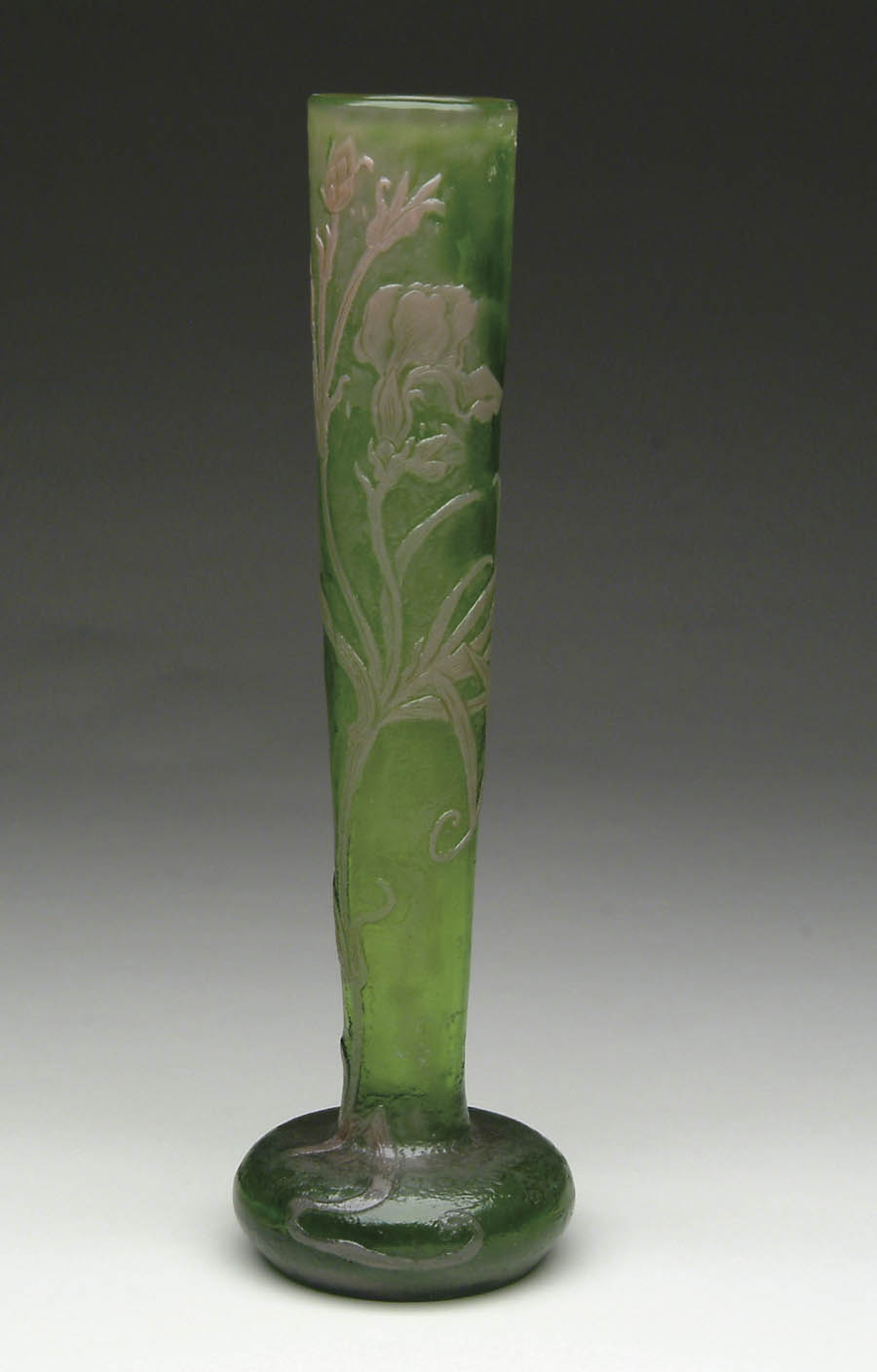 RARE EARLY WHEEL CARVED GALLE VASE This very rare tall