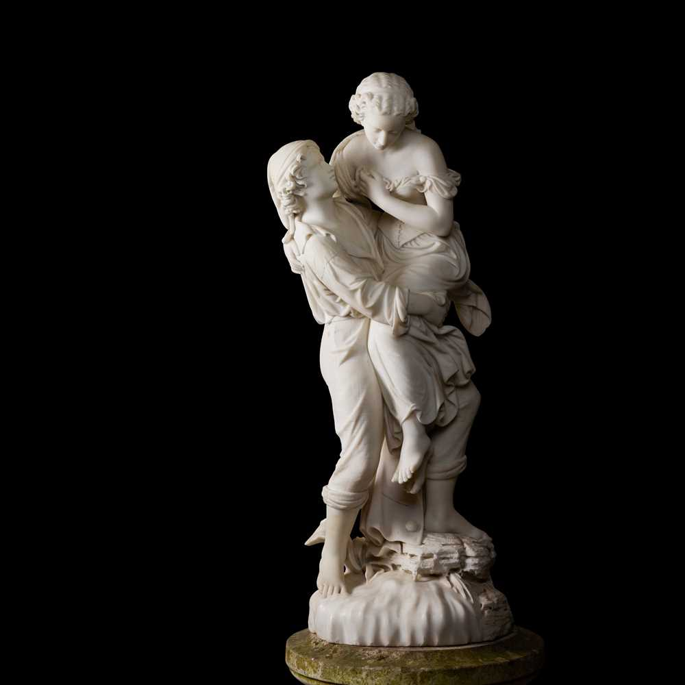 PROFESSOR GIUSEPPE LAZZERINI ITALIAN 1831 1895 PAUL AND VIRGINIA white