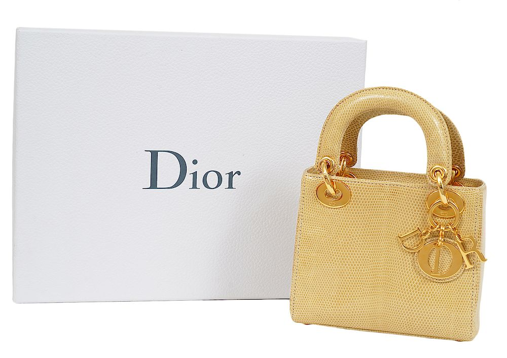 Christian Dior Mini Lady Dior Lizard Bag Mini Lady Dior