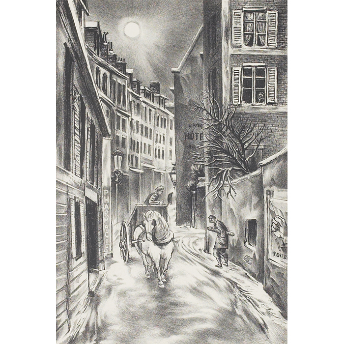 Aaron Bohrod American 1907 1992 Sun over Montparnasse c 1940
