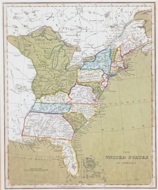 Sale 496 Lot 529 A Hand Colored Map of The