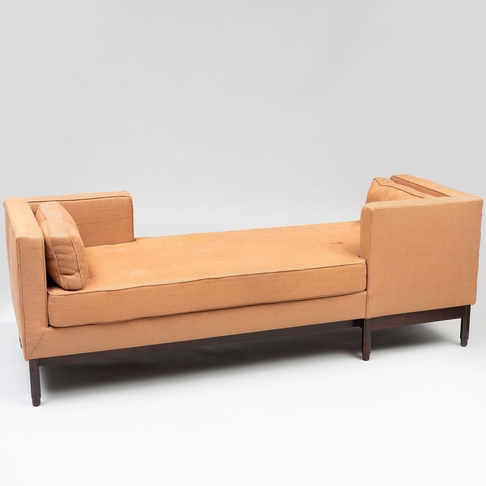 Stained Wood and Upholstered T te T te in the