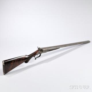 G Mahillan Double barrel Hammer Gun c late 19th century
