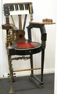 Hand Made from various musical instrument parts the crest rail