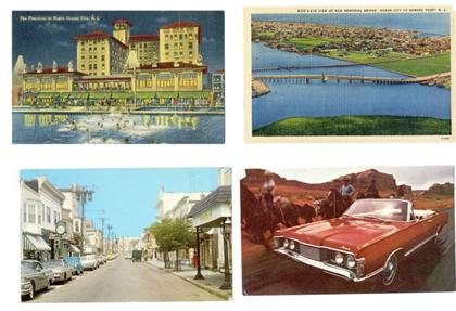Lot Post Cards Primarily American World Wide views ca 1960s