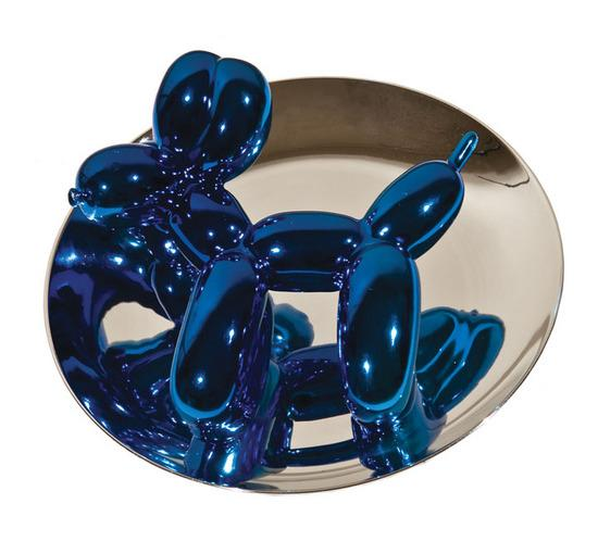 Jeff Koons b 1955 Balloon Dog Blue Metallic porcelain multiple