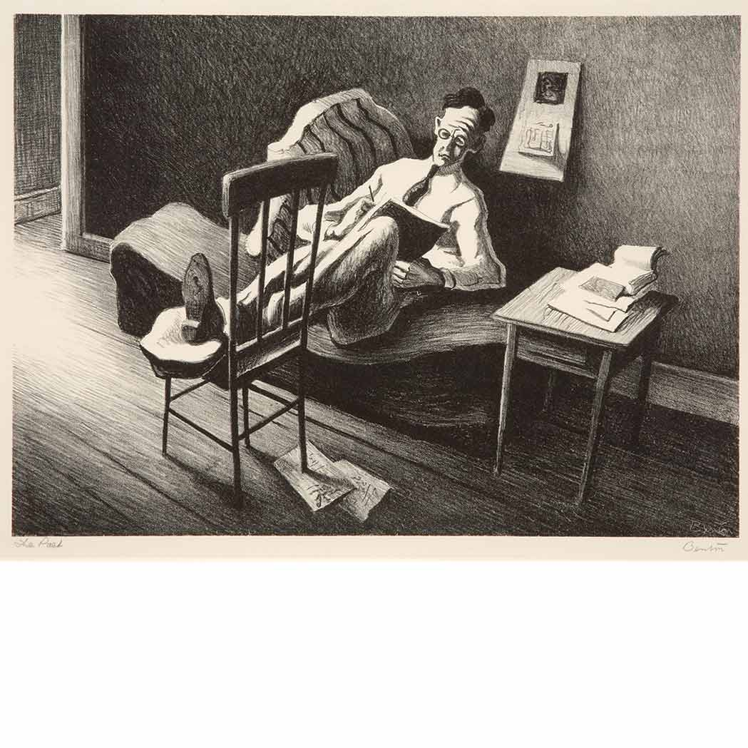 0 Thomas Hart Benton 1889 1975 THE POET FATH 24