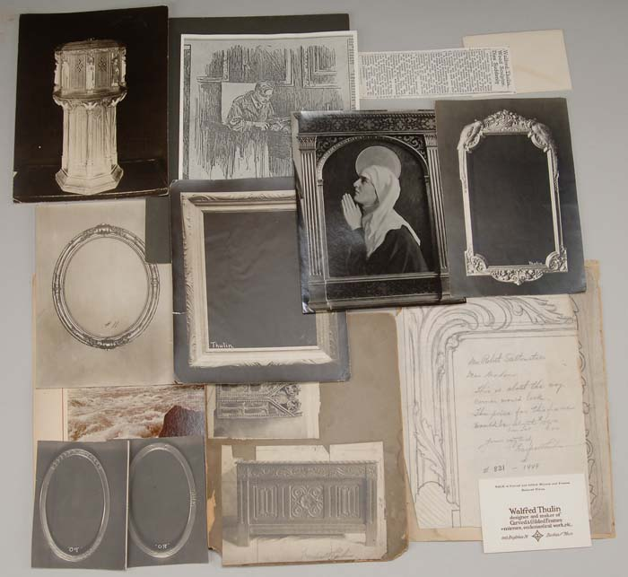 GROUP OF THULIN ARCHIVAL PHOTOGRAPHS AND DRAWINGS The lot includes