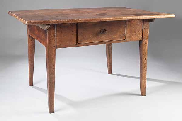 A Provincial Louis XVI Walnut Work Table c 1790 the