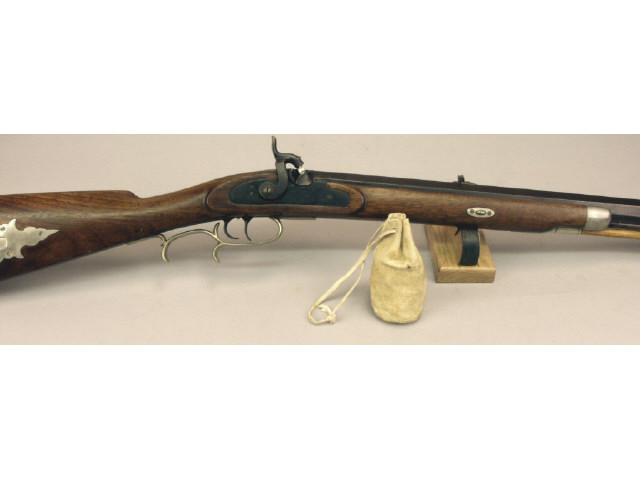 Walnut half stock Hawken style mountain rifle in 58 Cal