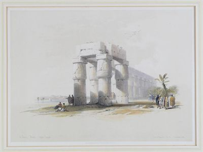 After David Roberts R A At Luxor Thebes Temple of