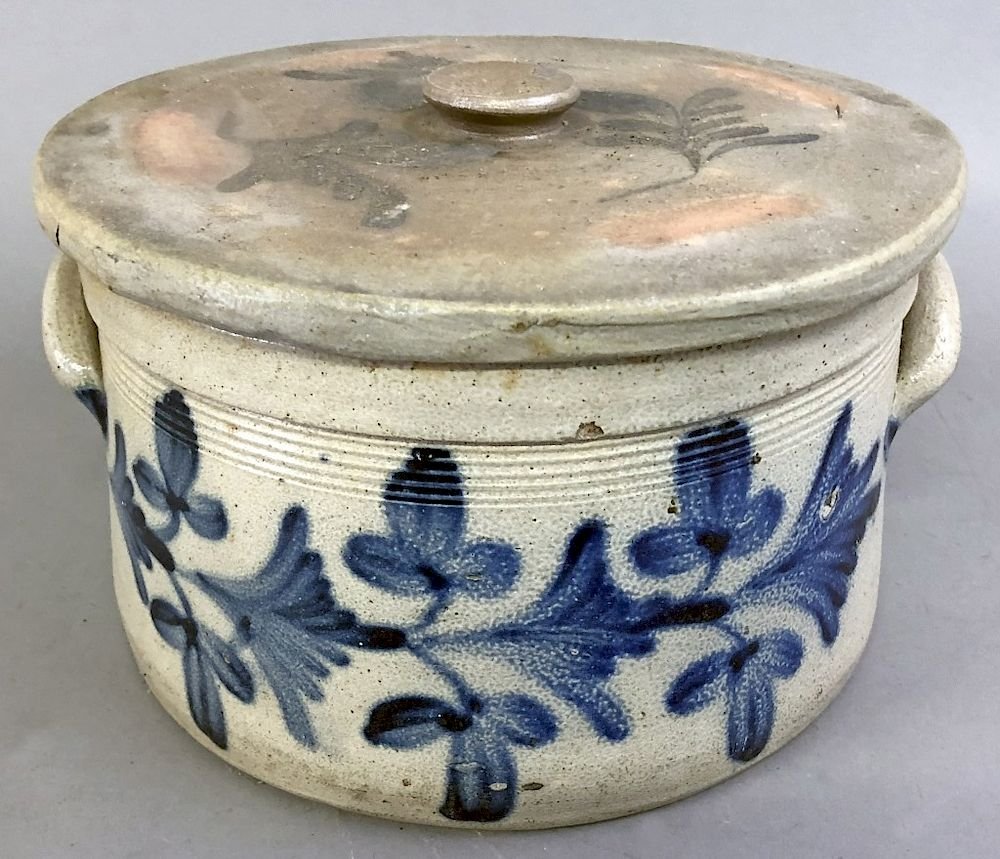 Large Stoneware Cake Crock Large stoneware cake crock with lid