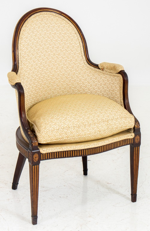 GEORGE III STYLE DESK CHAIR George III style mahogany desk