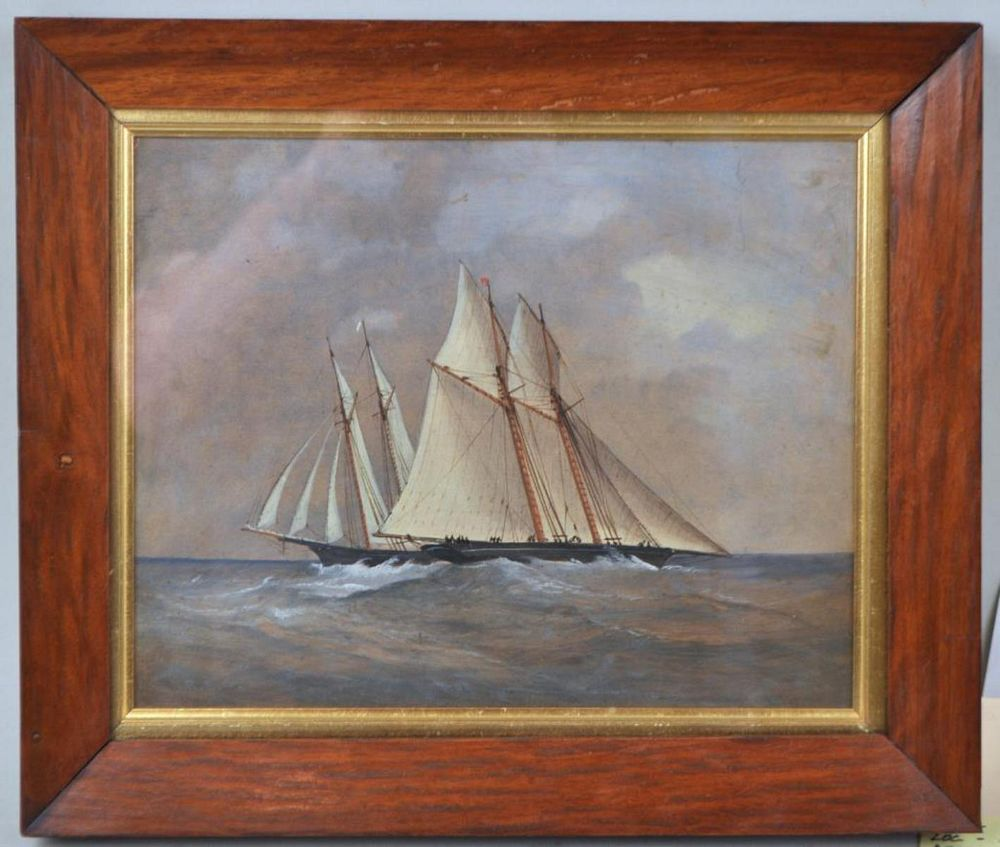 Attr Robert E Groves Two Racing Yachts O B American
