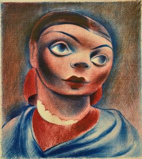 Emilio Amero lithograph Emilio Amero Mexican American 1901 1976 Woman