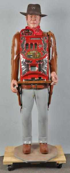 Life Size Cowboy 25 Slot Machine Description Working Cowboy is