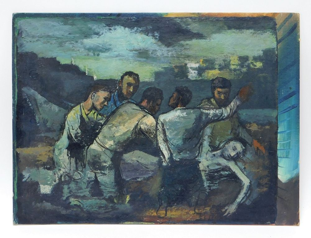 Gordon Steele Modernist Wartime Painting Gordon Steele New York 1906