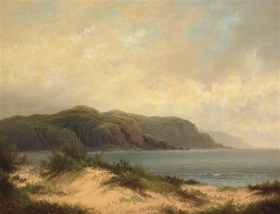 AMERICAN SCHOOL A Pair 19th Century Sunset Over the River