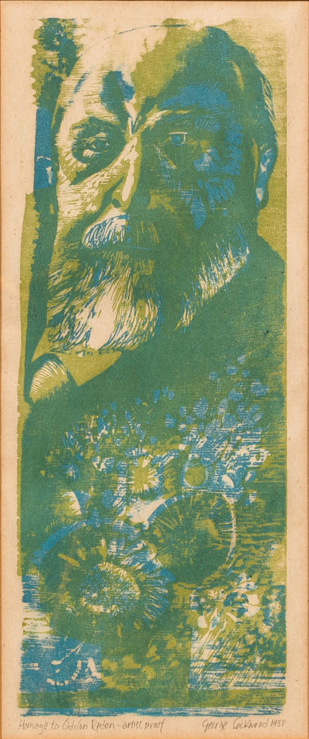 GEORGE LOCKWOOD AMERICAN 1929 1969 Homage to Redon Signed and