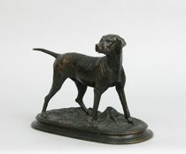 Pierre Jules M ne French 1810 1879 Hound Dog a