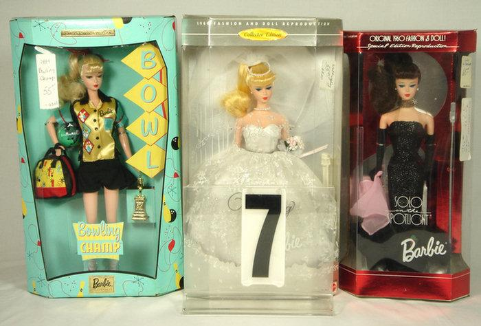 3 Repro Vintage Barbie Made by Mattel 1994 Solo in