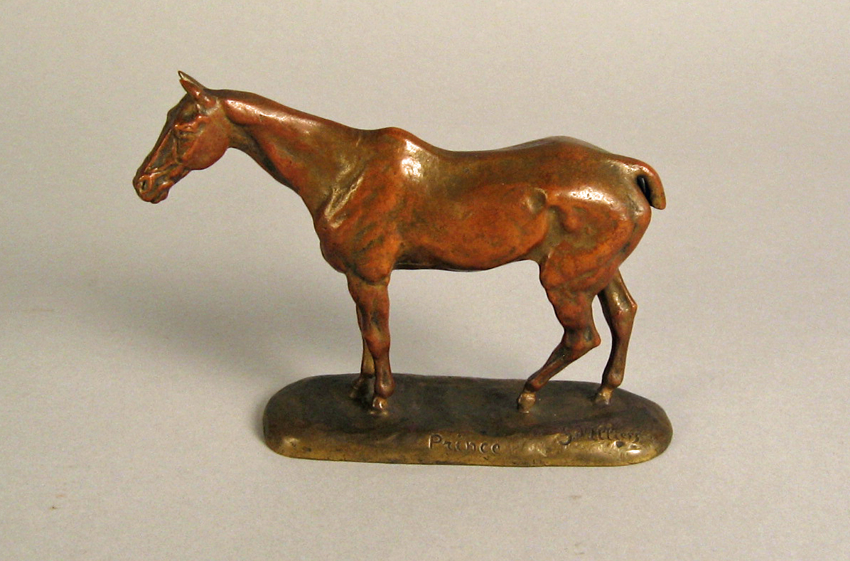 Gaston d Illiers French 1876 1952 prince Bronze red brown