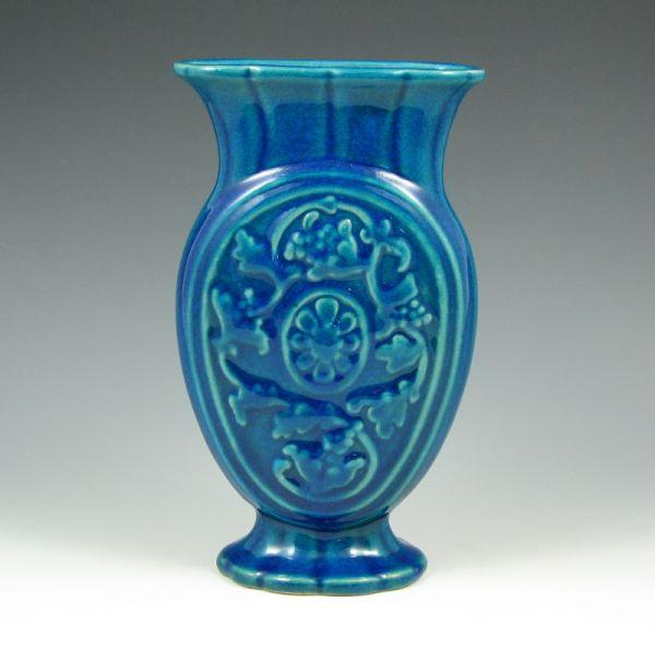 Cowan 755 vase in Egyptian Blue Marked with die impressed