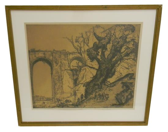 Frank Brangwyn b Belgium 1867 d England 1956 1923 etching