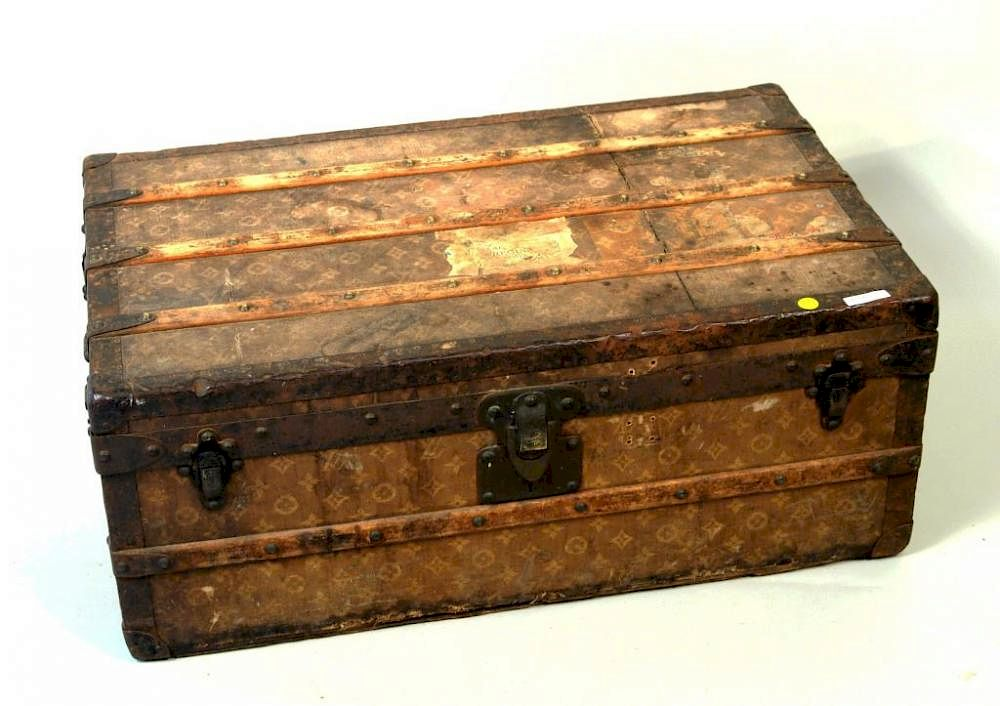 Louis Vuitton Steamer Trunk Louis Vuitton steamer trunk original label