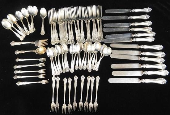 SILVER Assortment of sterling silver flatware by Gorham International Sterling