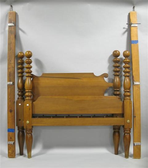 AMERICAN TURNED FOUR POSTER BED headboard footboard rails