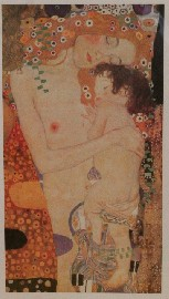 After Gustav Klimt Untitled facsimile print framed
