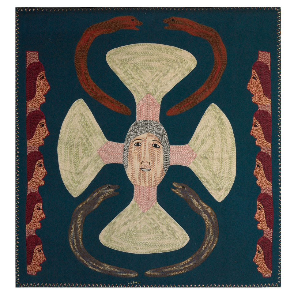 VICTORIA MAMNGUQSUALUK 1930 E2 386 Baker Lake UNTITLED duffel felt