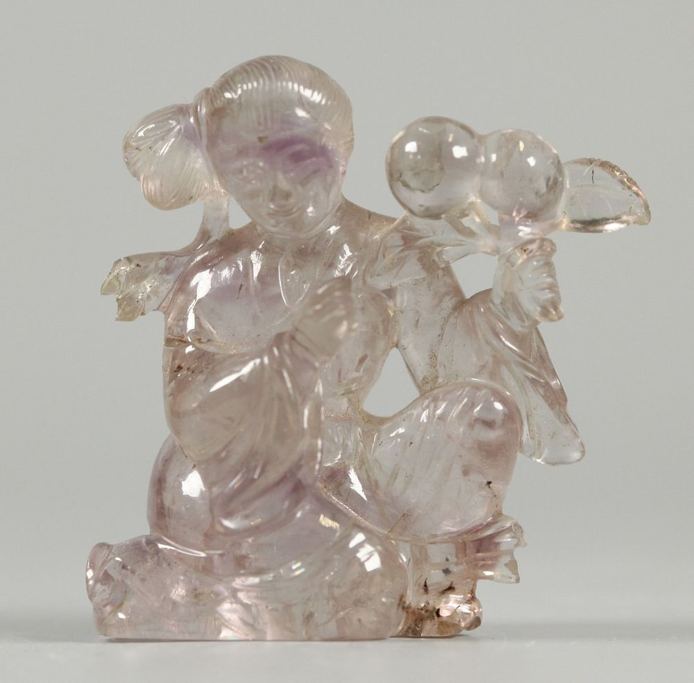 Chinese rock crystal carving possibly Republican period carving of a