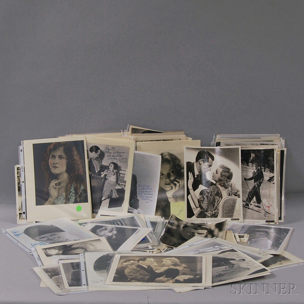 Group of Autographed Movie Star Photos early 20th century to