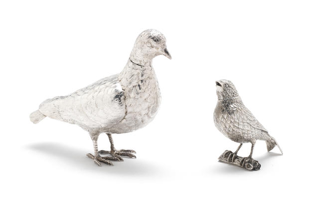 A late 19th early 20th century German silver model of