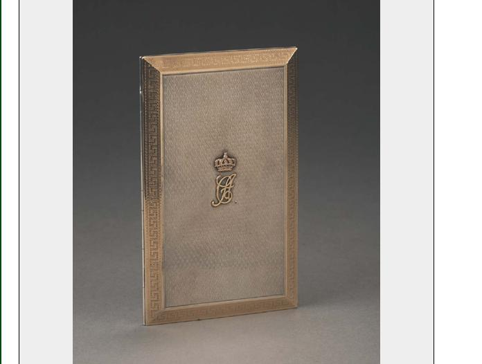 GEORGE V SILVER AND SILVER GILT CIGARETTE CASE ASPREY CO