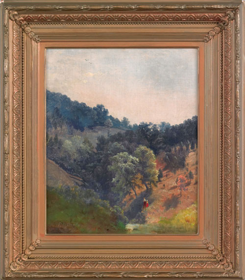 Francis Daniel Devlan American 1835 1870 oil on canvas titled