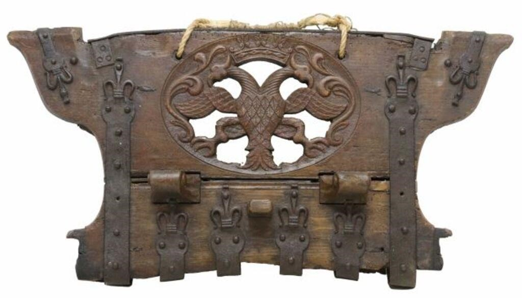 Architectural wood panel 19th c possibly a wagenschot wagon bulkhead